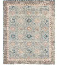 Karastan Zula Hazega Blue/Rose  Area Rugs